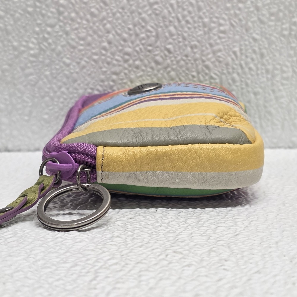 Fossil Weekender Multicolor Striped Printed Zip Pouch Wallet NWT - Picture 7 of 16